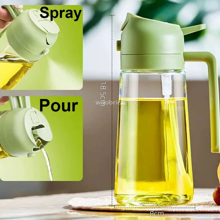 2-in-1 spray bottle, oil or olive oil