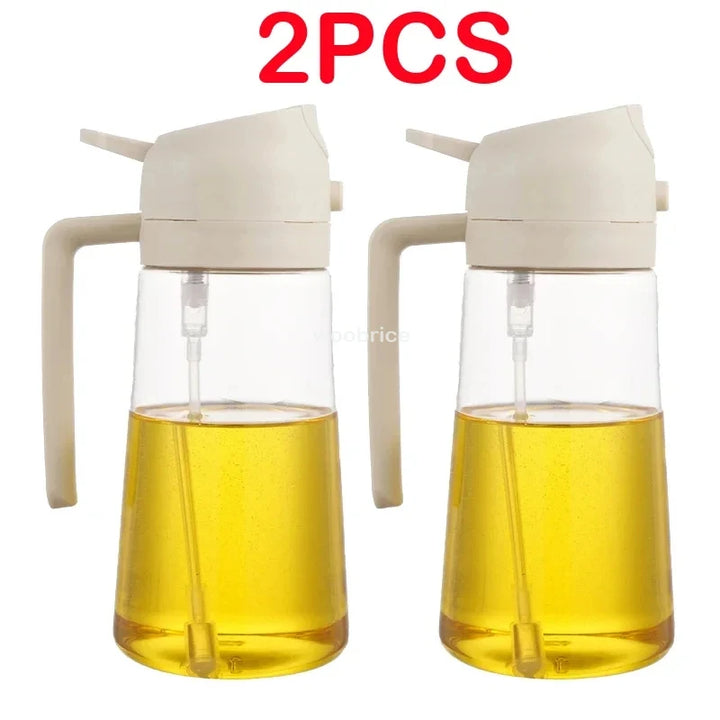 2-in-1 spray bottle, oil or olive oil